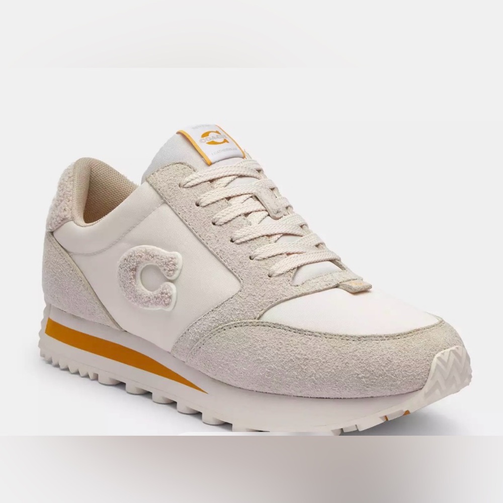 NEW COACH   Runner Hairy Suede Sneakers